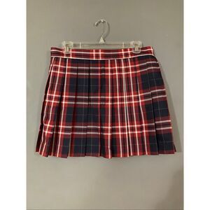 Hug Sunshine Navy Red Pleated Skirt School Girl Outfit Size XXL NWT